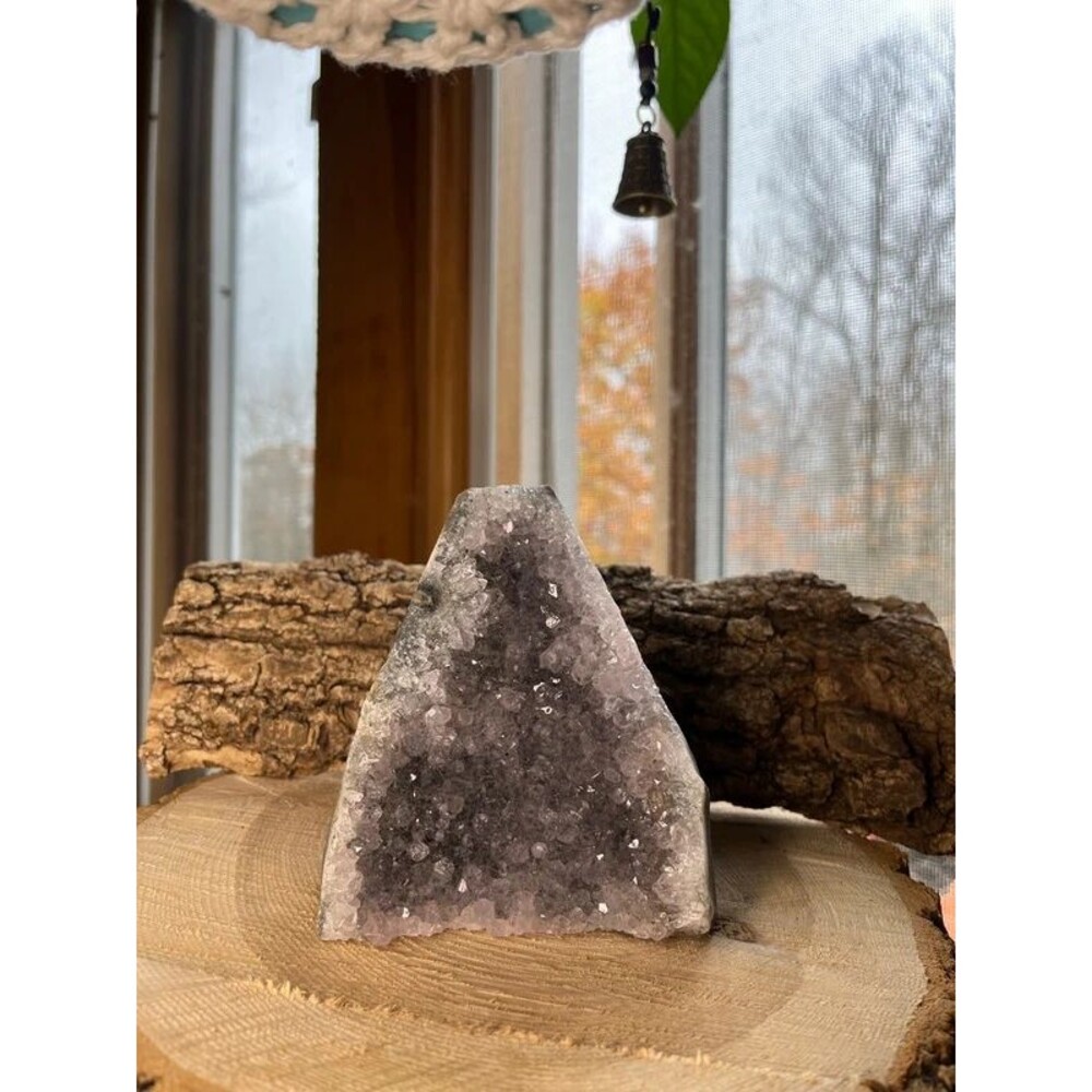 Amethyst Crystal Cluster Freeform Light Purple 5”